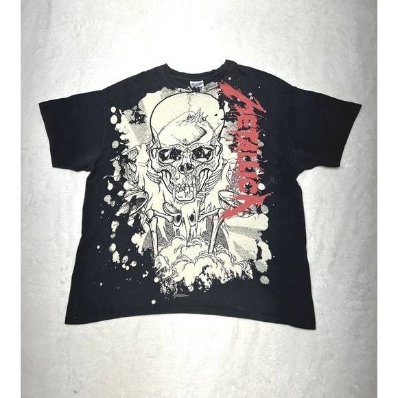 Vtg Y2K Metallica Pushead Double-sided Graphic Band T-shirt Size XL, 2008 Skull - Picture 1 of 8